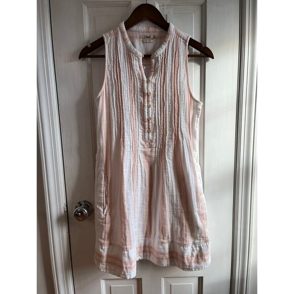 Faherty Isha Dream Cotton Gauze Mini Dress Stripe Sleeveless XS Tuckernuck EUC - Picture 2 of 9